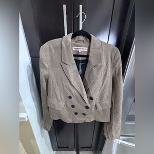 Free People Blazer Size L print color